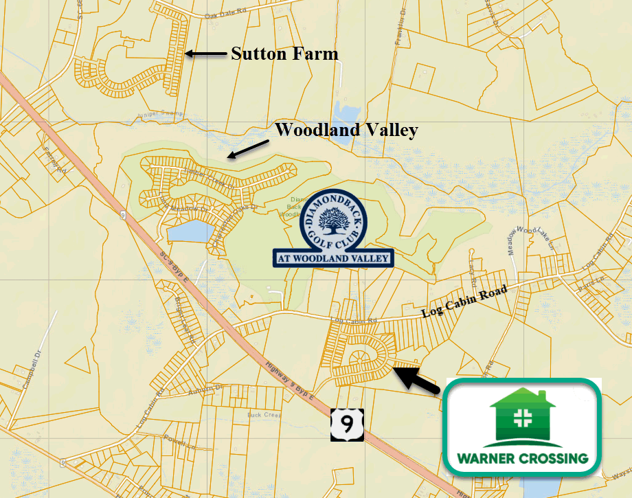 New home community of Warner Crossing in Loris, SC by Lennar